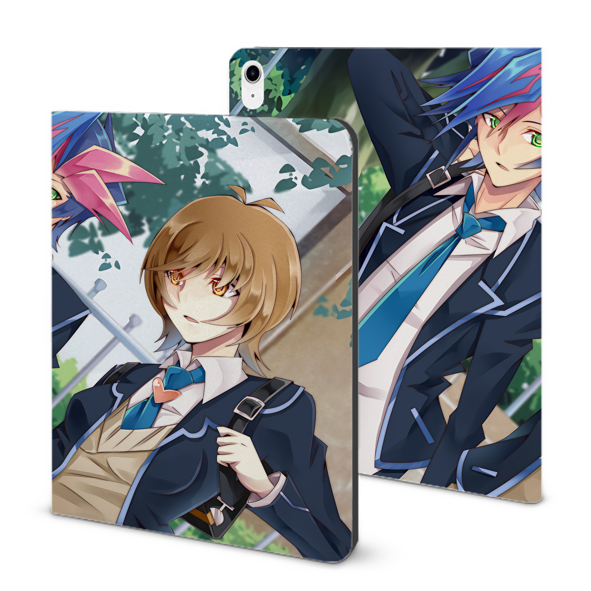 （画像用） 遊☆戯☆王 Yu-Gi-Oh! IPad ケース ブック型 PUレザー TPU 耐衝撃 軽量 薄型 ペン収納なし 全面保護 IPad 各モデル対応